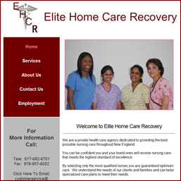 elite home care recovery screen shot