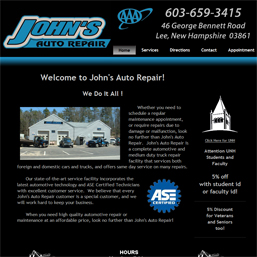 johns auto repair screen shot