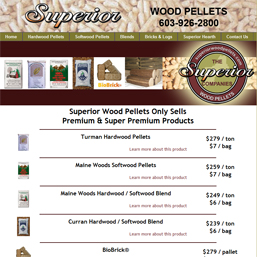 superior wood pellets screen shot